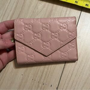 Gucci Pink Embossed Wallet